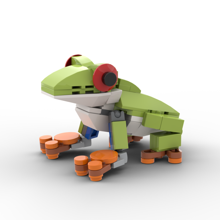 Small Lime Green Frog LEGO Set