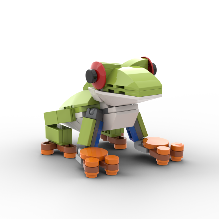 Small Lime Green Frog LEGO Set