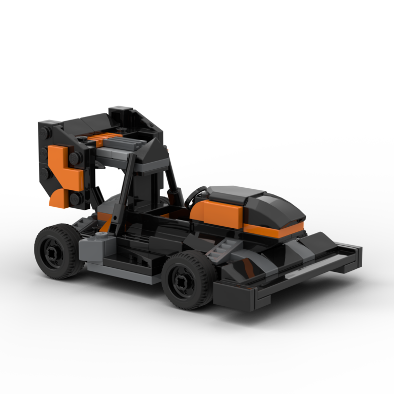 Orange and Black LEGO Formula Race Car