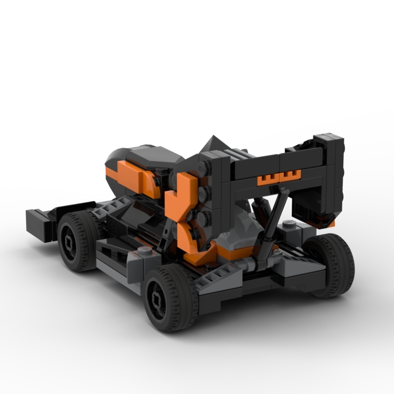 Orange and Black LEGO Formula Race Car