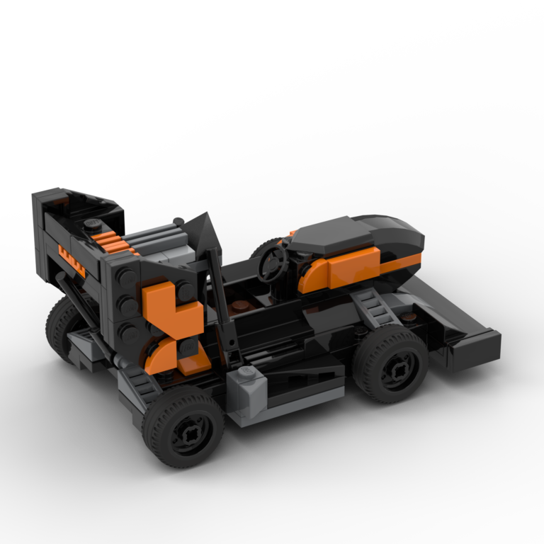 Orange and Black LEGO Formula Race Car