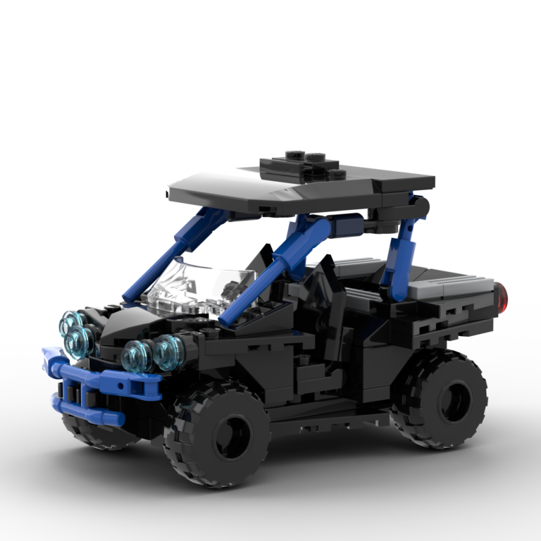 LEGO Car MOC of a Blue Can-Am Buggy