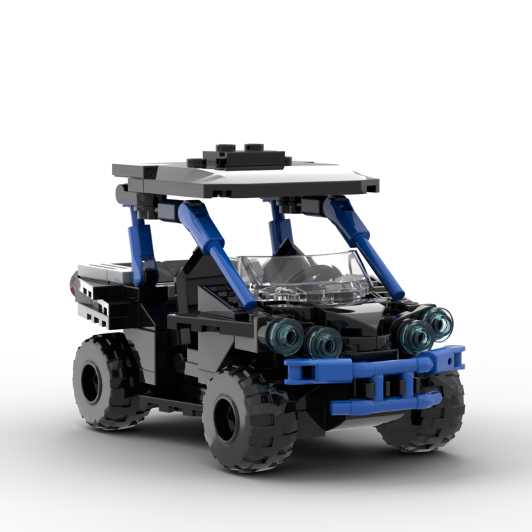 LEGO Car MOC of a Blue Can-Am Buggy