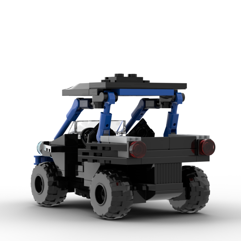 LEGO Car MOC of a Blue Can-Am Buggy