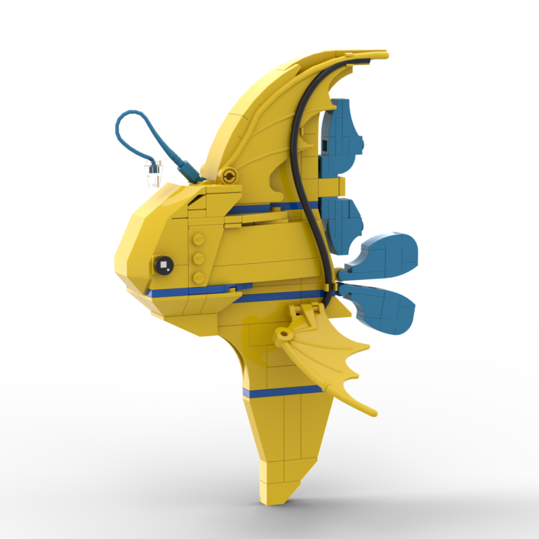 Custom Yellow Tropical LEGO Fish