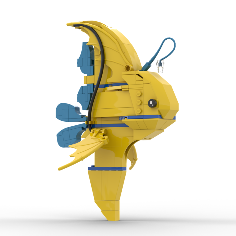 Custom Yellow Tropical LEGO Fish