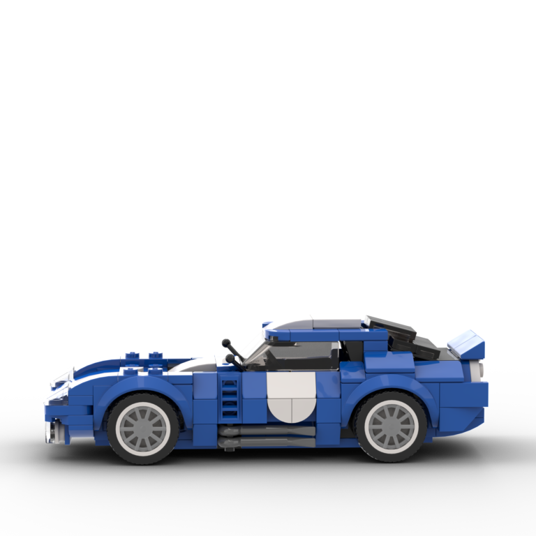 Blue LEGO Race Car of a 1964 Shelby Cobra Daytona