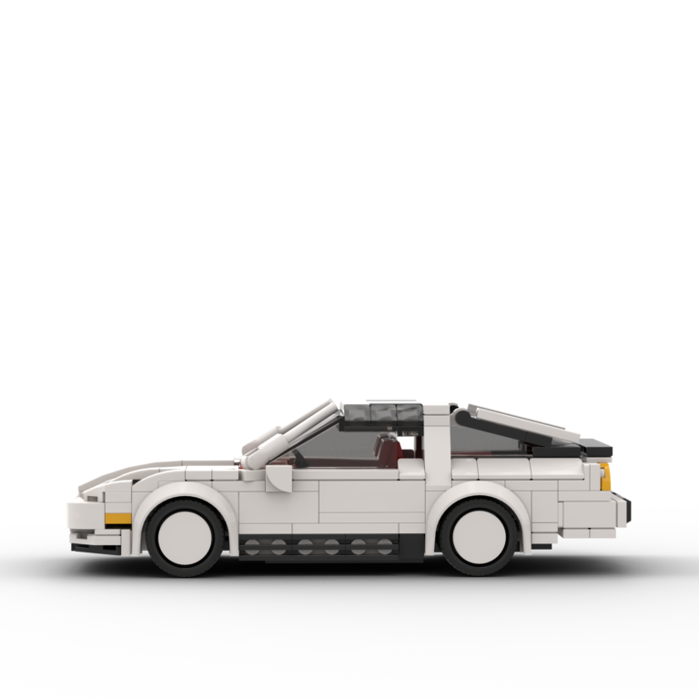 White Custom LEGO Car of a Nissan 300zx 1989