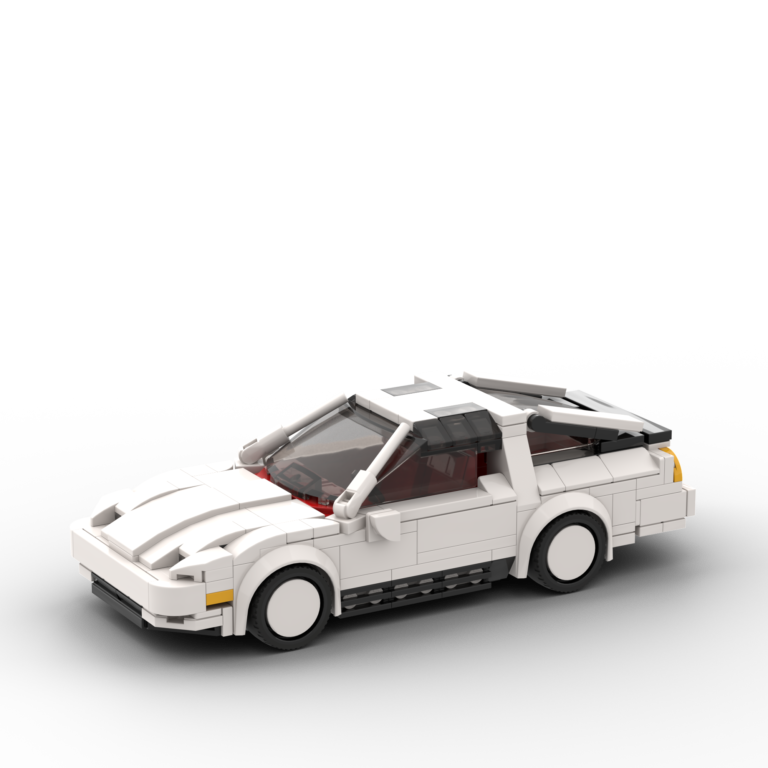 White Custom LEGO Car of a Nissan 300zx 1989