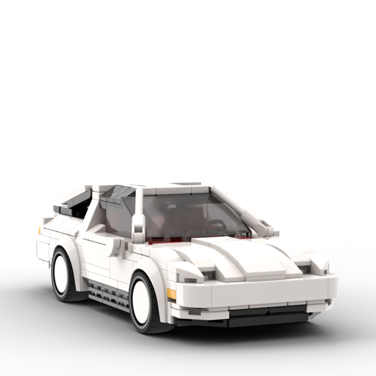 White Custom LEGO Car of a Nissan 300zx 1989