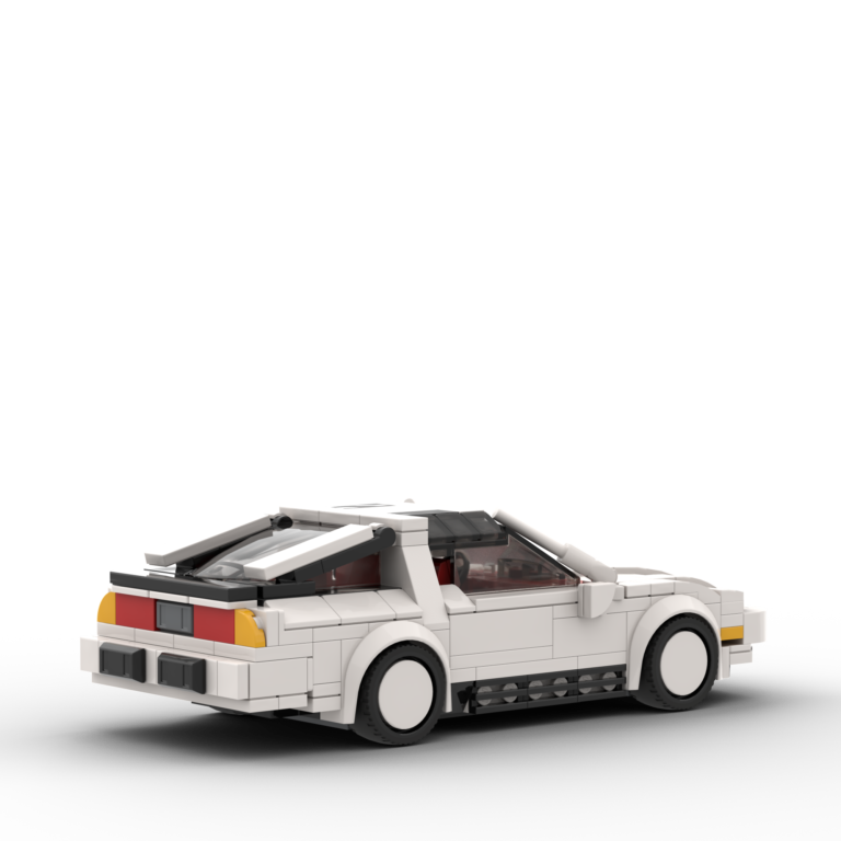 White Custom LEGO Car of a Nissan 300zx 1989