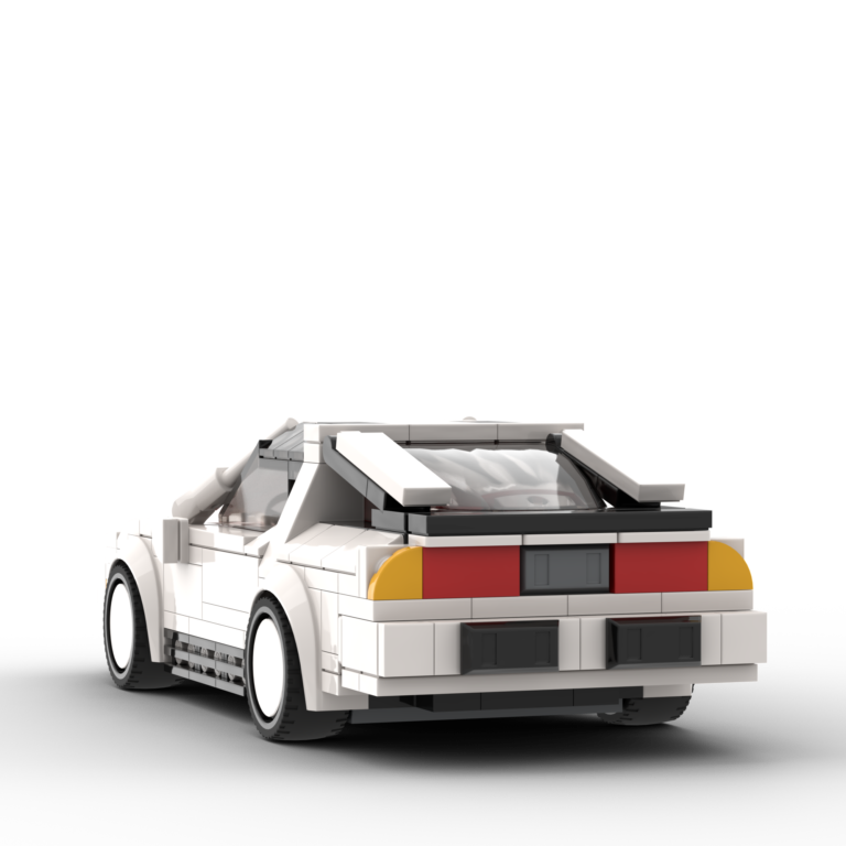 White Custom LEGO Car of a Nissan 300zx 1989