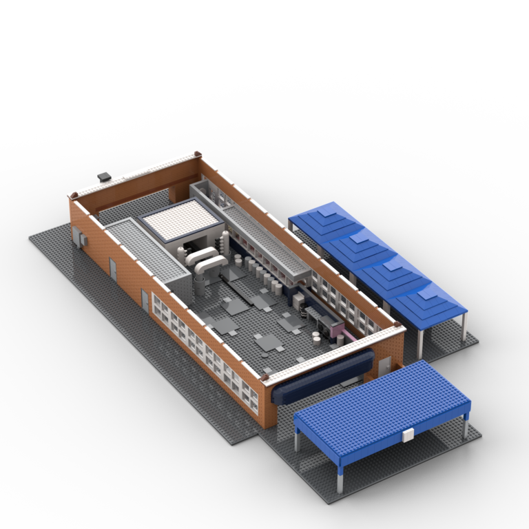 LEGO Diorama of the A1A car wash from the Breaking Bad TV Series