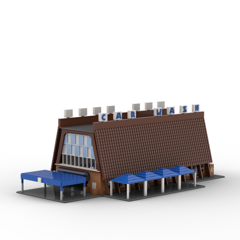 LEGO Diorama of the A1A car wash from the Breaking Bad TV Series