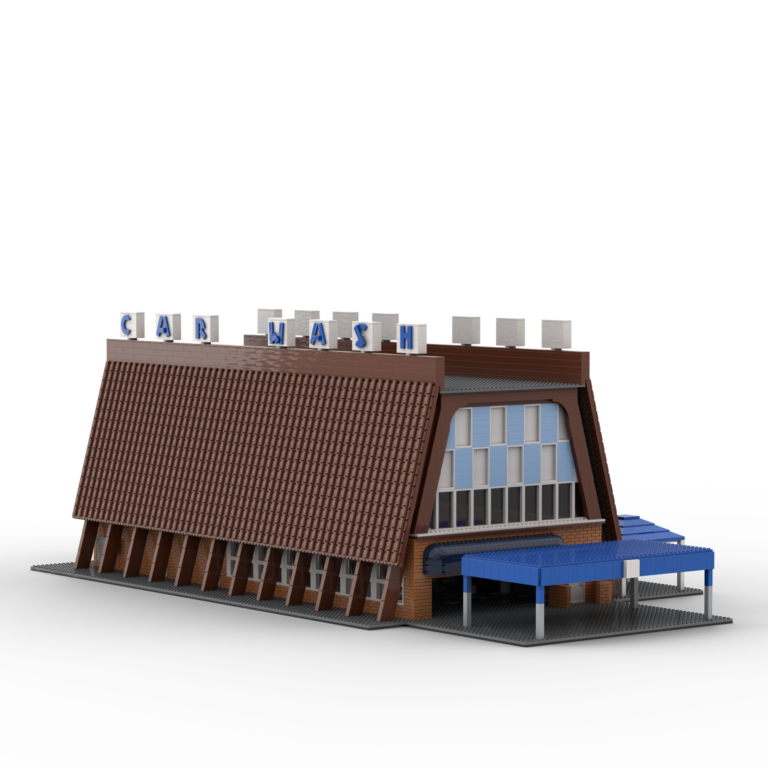 LEGO Diorama of the A1A car wash from the Breaking Bad TV Series