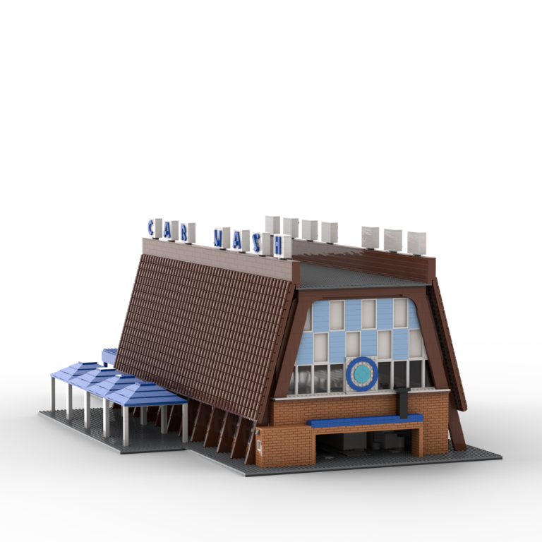 LEGO Diorama of the A1A car wash from the Breaking Bad TV Series