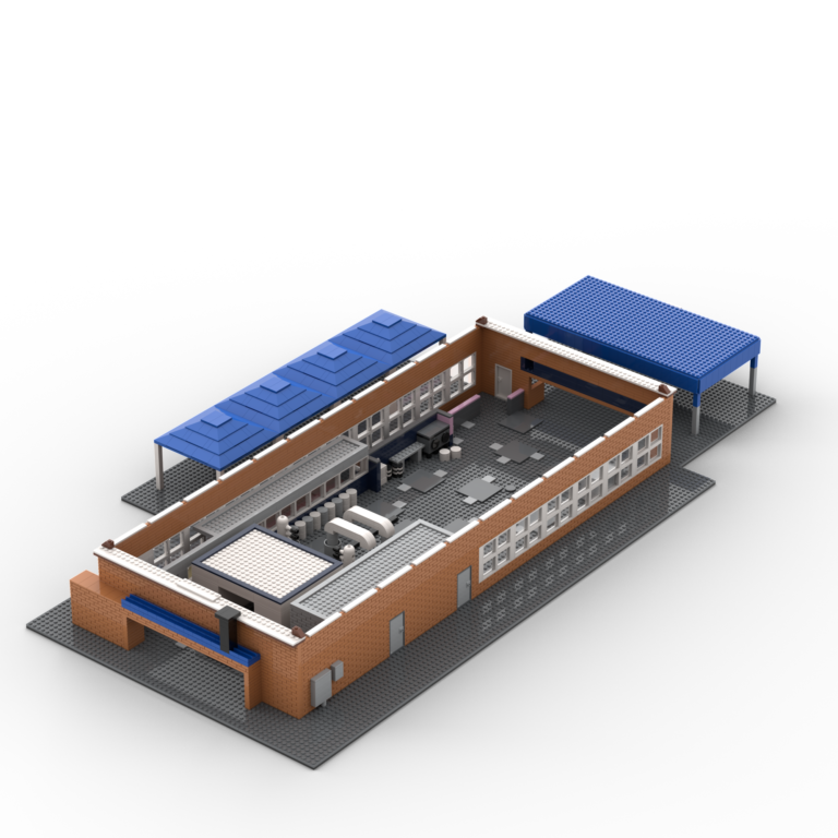 LEGO Diorama of the A1A car wash from the Breaking Bad TV Series