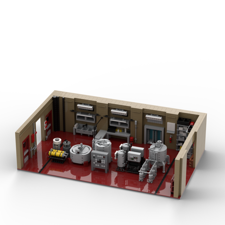 LEGO Diorama set of the super lab from the Breaking Bad franchise