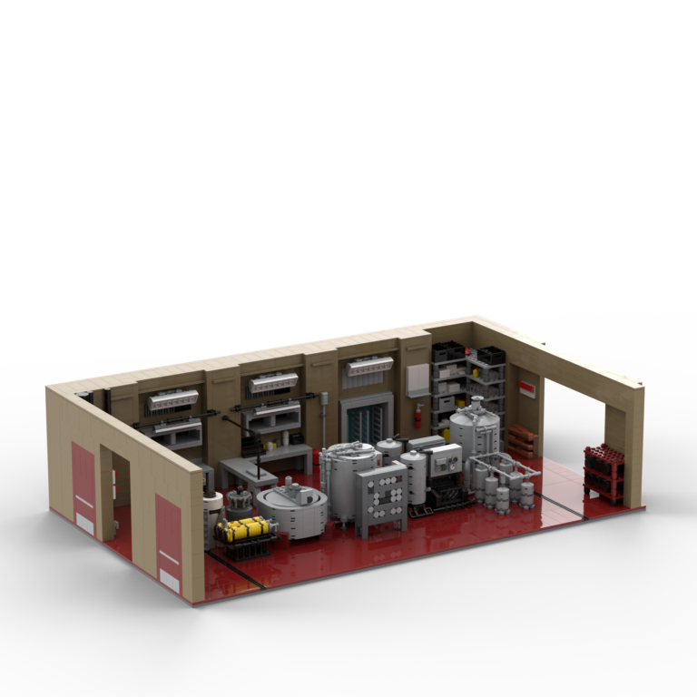 LEGO Diorama set of the super lab from the Breaking Bad franchise