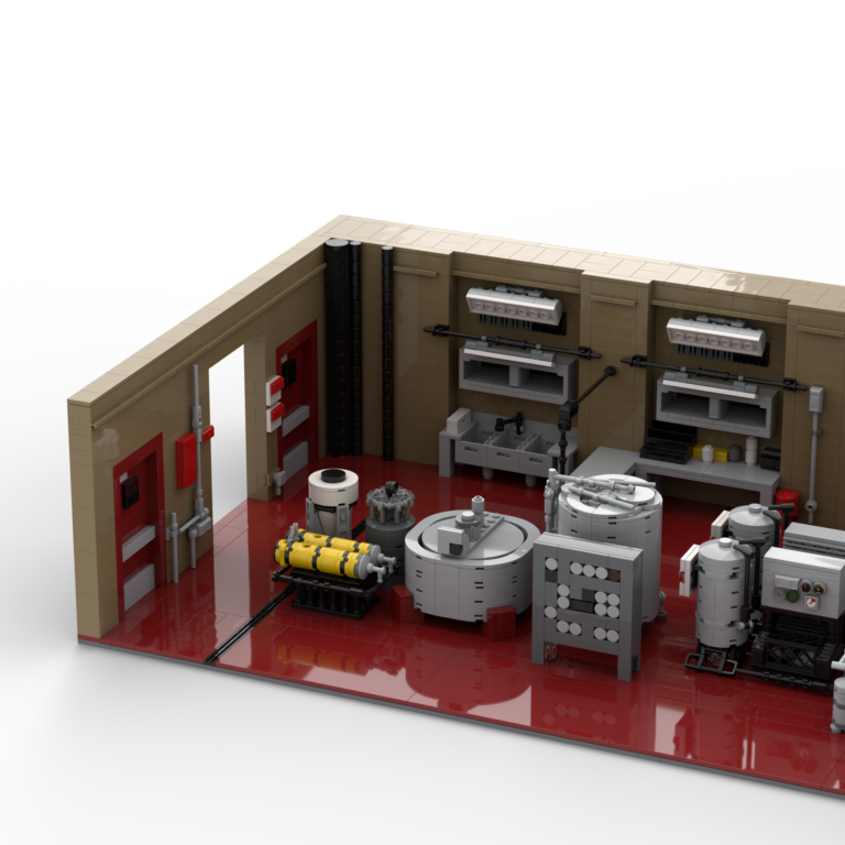 LEGO Diorama set of the super lab from the Breaking Bad franchise