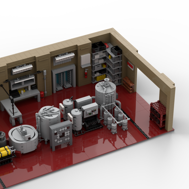 LEGO Diorama set of the super lab from the Breaking Bad franchise