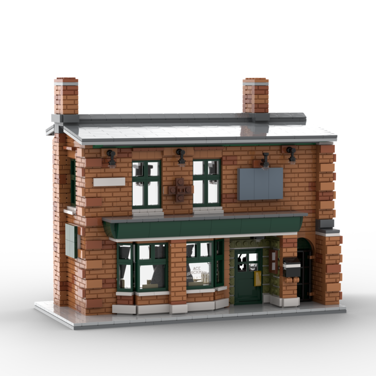 Brick LEGO House MOC of The Rovers Return Inn from the Coronation Street TV Show