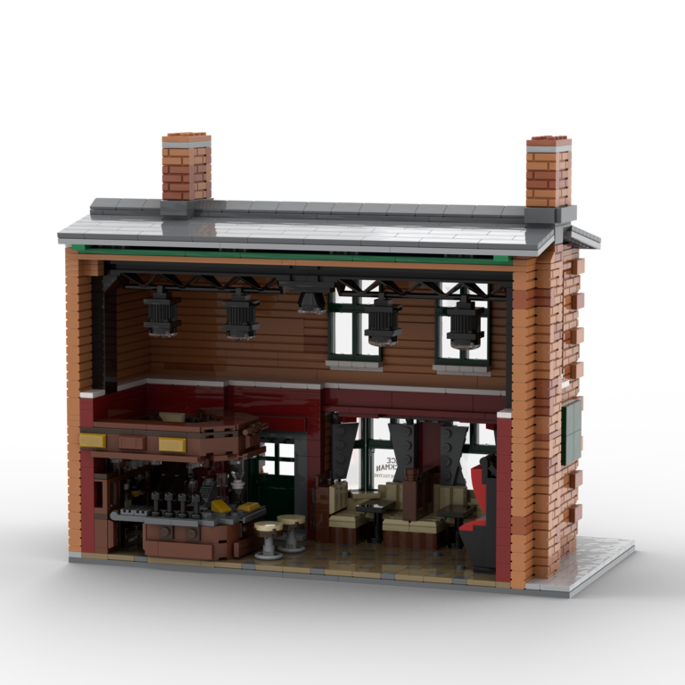 Brick LEGO House MOC of The Rovers Return Inn from the Coronation Street TV Show