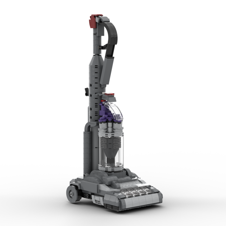 Gray LEGO Dyson Vacuum Cleaner with Removable Tank and Tiltable Handle