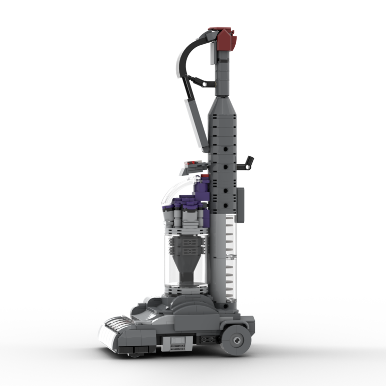 Gray LEGO Dyson Vacuum Cleaner with Removable Tank and Tiltable Handle