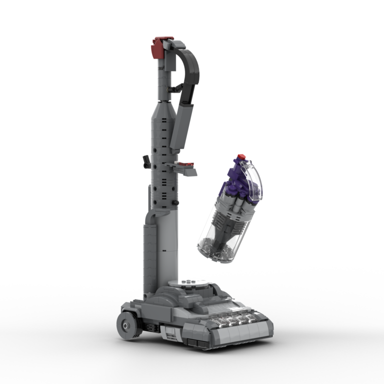 Gray LEGO Dyson Vacuum Cleaner with Removable Tank and Tiltable Handle