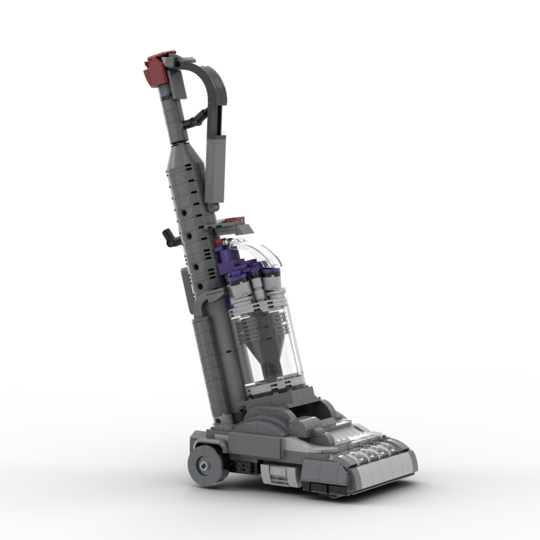 Gray LEGO Dyson Vacuum Cleaner with Removable Tank and Tiltable Handle