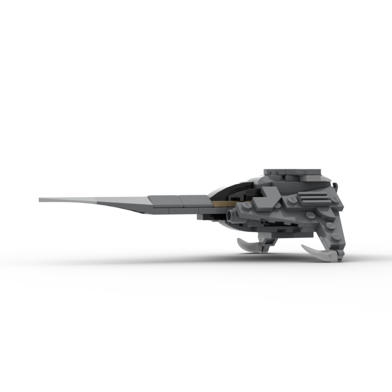 A Small Star Gate LEGO MOC of a Wraith Dart from the Star Gate TV Show