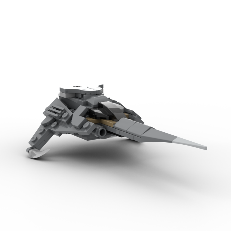 A Small Star Gate LEGO MOC of a Wraith Dart from the Star Gate TV Show